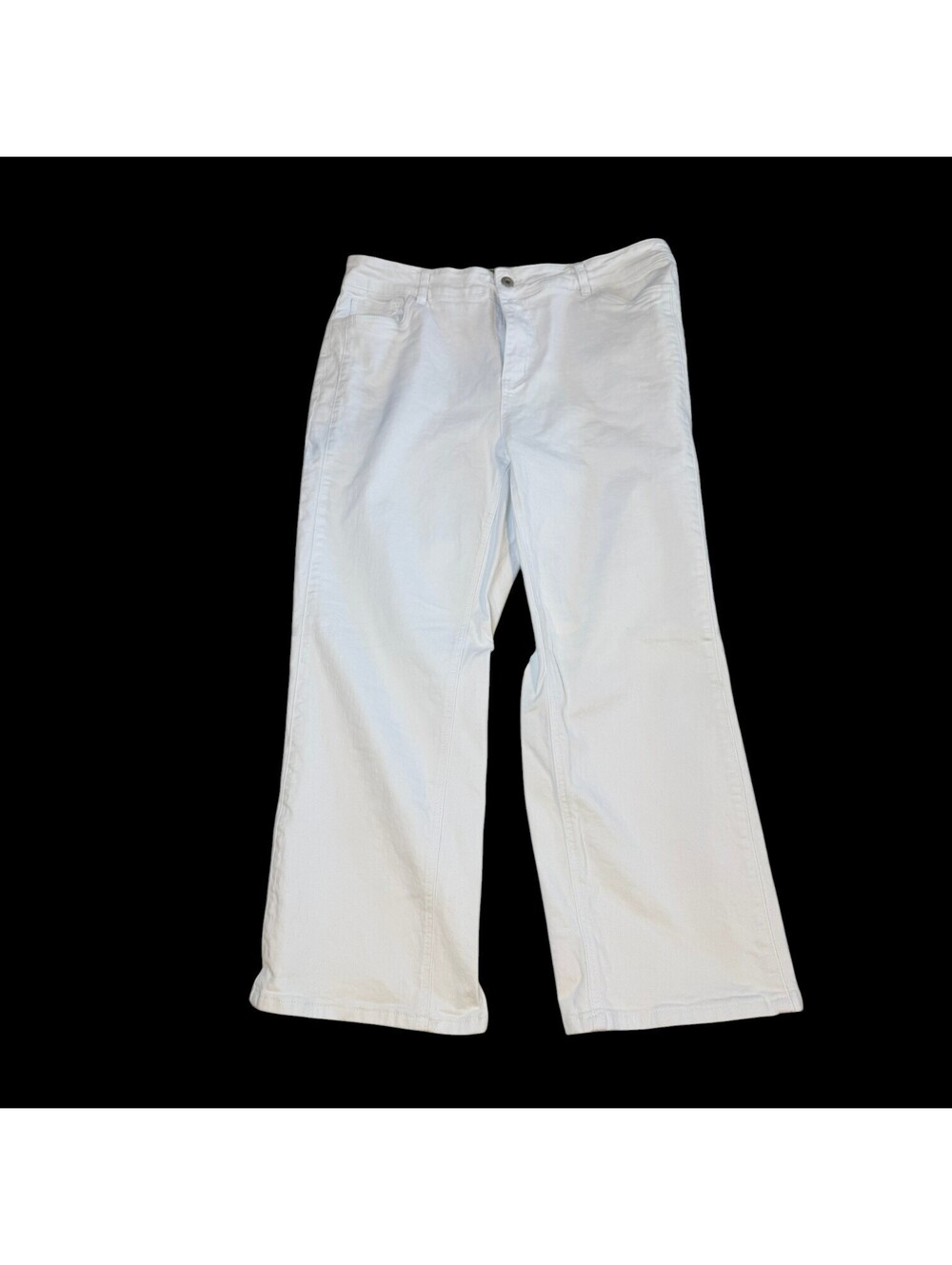 BloomChic White Stretchy Straight-Leg Jeans - 18 - Picture 2 of 12
